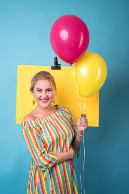 imagefoto mit luftballons