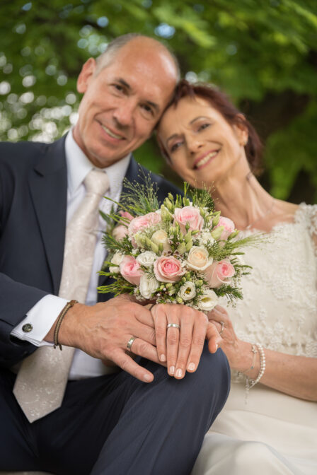 Professionelles Hochzeitsfoto Brautpaar in Heiligenkreuz, fotografiert von Bestshot-Photography