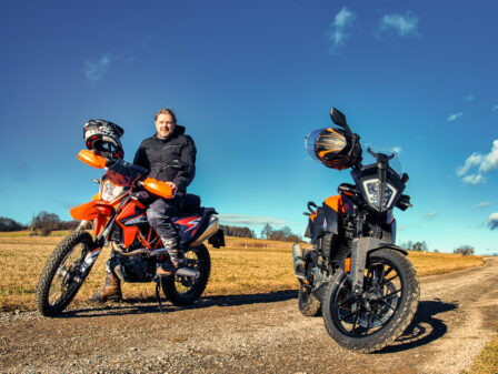 KTM 690 Enduro R und KTM 390adv Fahrerportrait Silvester 2021