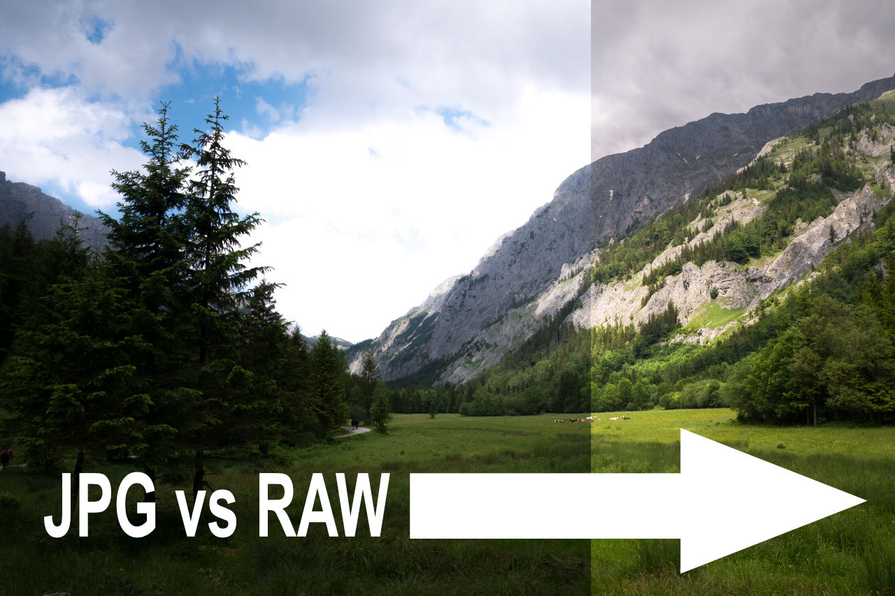 Beitragstitelbild jpg vs raw